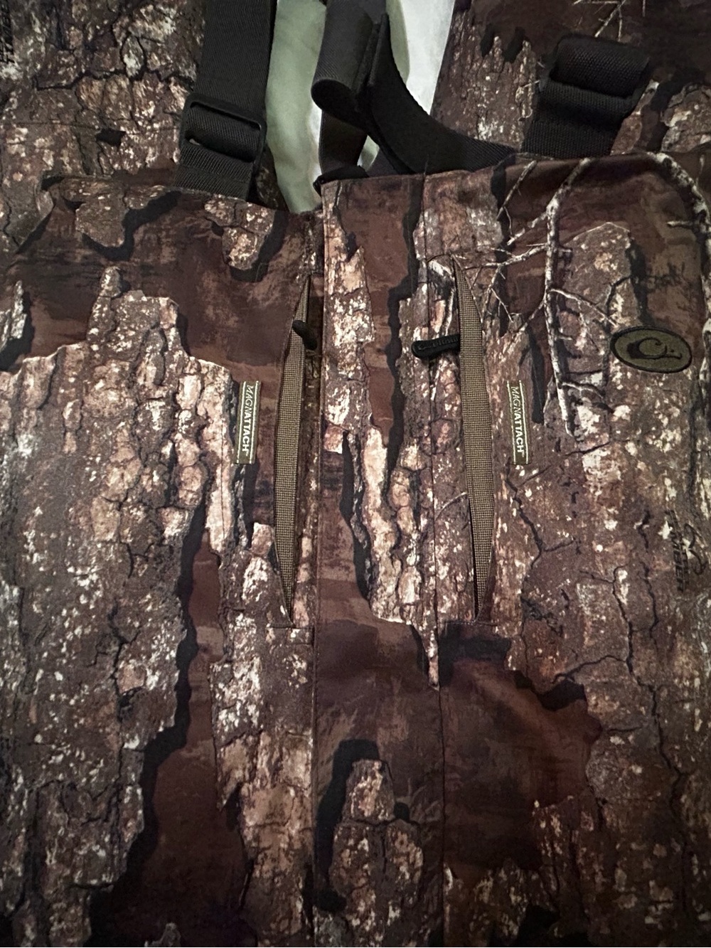 Women’s Lady Drake waterfowl Insulated Hunting Bib Overalls - XL Brown Camo - Picture 4 of 6
